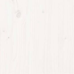 Berkfield Home Beautiful Bed Frame White Solid Wood 150x200 cm King Size - thumbnail 7