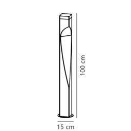 Nordlux Premium Outdoor Garden Post Black Aluminium GU10 Weatherproof, IP44 - thumbnail 5
