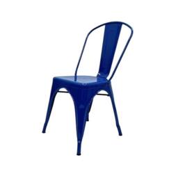 NESTLUNE Single Metal Dining Chairs Blue - Size: 100 cm x 15 cm - thumbnail 3