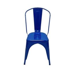NESTLUNE Single Metal Dining Chairs Blue - Size: 100 cm x 15 cm - thumbnail 4