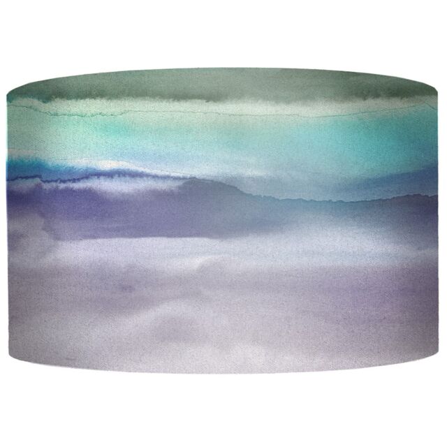 Voyage Maison Fjord Eva Abstract Lampshade in Violet - Size: 30 cm diameter x 21 cm high