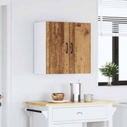 Berkfield Home Kitchen Wall Cabinet Kalmar Old Wood Engineered Wood in Brown - thumbnail 2