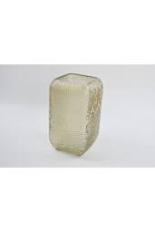 KDMD Light Brown Dimpled Square Vase - thumbnail 2
