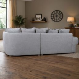 Furnishings For Less UK Milan 5 Seater L Shaped 2 Corner 2 Sofa Scatter Back Chesterfield Grey - thumbnail 5