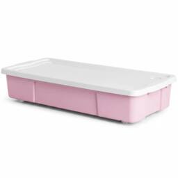 FLAVORA 47L Pink Underbed Storage Box - Size: 600mm - thumbnail 1
