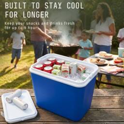 Voyager 24L Cooler Box - Insulated Ice Cool Box for Camping in Blue - thumbnail 2