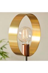 Netlighting Hoop Complete Floor Lamp Brushed Brass Nickel Copper Plate in Gold - thumbnail 5