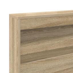 Berkfield Home Storage Headboard with Shelf Sonoma oak 200 cm Engineered wood in Brown - thumbnail 8