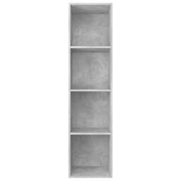 Berkfield Home Book Cabinet/TV Cabinet Concrete Grey 36x30x143 cm Engineered Wood - Size: 36 x 30 x 143 cm - thumbnail 4