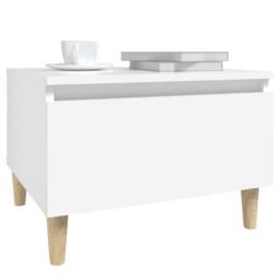 Berkfield Home Side Tables 2 pcs White 50x46x35 cm Engineered Wood - Size: 50 x 46 x 35 cm - thumbnail 5