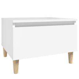 Berkfield Home Side Tables 2 pcs White 50x46x35 cm Engineered Wood - Size: 50 x 46 x 35 cm - thumbnail 7