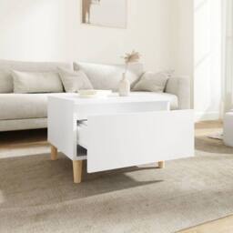 Berkfield Home Side Tables 2 pcs White 50x46x35 cm Engineered Wood - Size: 50 x 46 x 35 cm - thumbnail 4