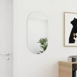 Berkfield Home Mirror 80x40 cm Glass in White - thumbnail 2