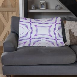 Benjamin Tate Design Purple Brilliant Boho Blanket in Natural - Size: 120 cm x 150 cm - thumbnail 2