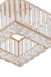 Living and Home Semi Flush Mount Ceiling Light in Rose Gold - thumbnail 3