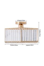 Living and Home Semi Flush Mount Ceiling Light in Rose Gold - thumbnail 5