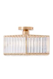 Living and Home Semi Flush Mount Ceiling Light in Rose Gold - thumbnail 4