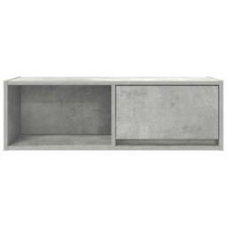 Berkfield Home TV Cabinet Concrete Grey 80x31x25.5 cm Engineered Wood - thumbnail 6