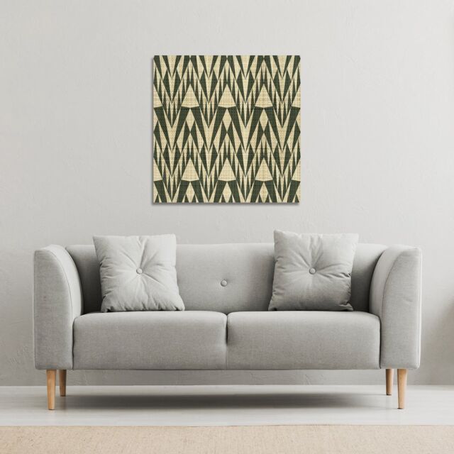 Benjamin Tate Design Geo Pattern (Canvas Print) / 61 x 61 x 4cm in Natural - Size: 61 x 61 x 4 cm - image 1