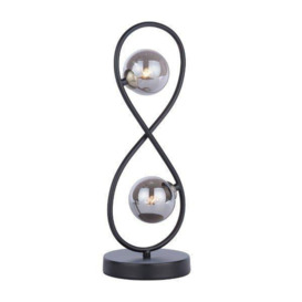 Lena Black 2 Light Table Lamp