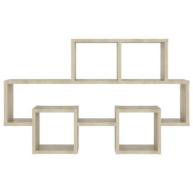 Car-shaped Wall Shelf Sonoma Oak 82x15x51 cm Engineered Wood - thumbnail 3