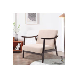 Wooden Single Armchair Sofa Accent Chair - thumbnail 2