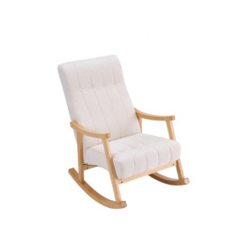 Upholstered Tufting Rocking Chair