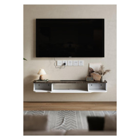 Floating TV Stand Wall Mounted TV Shelves Storage for Living Room - thumbnail 1
