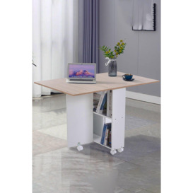 Multipurpose Folding Dining Table with 2 Drawers - thumbnail 1