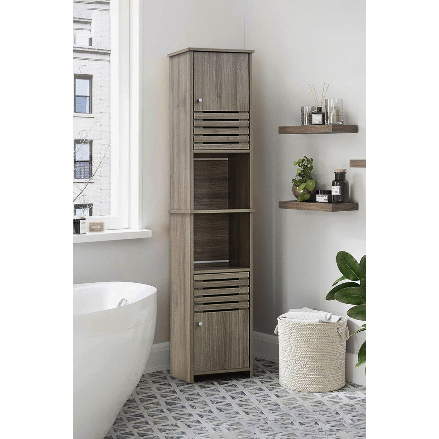 Freestanding Tall Bathroom Storage Cabinet - image 1