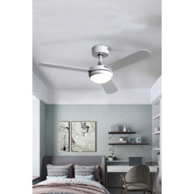 Modern Acrylic Three-blade Ceiling Fan Light with Remote Control