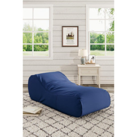 Blue Comfy Floor Bean Bag Soft Ergonomic Single Sofa Bed