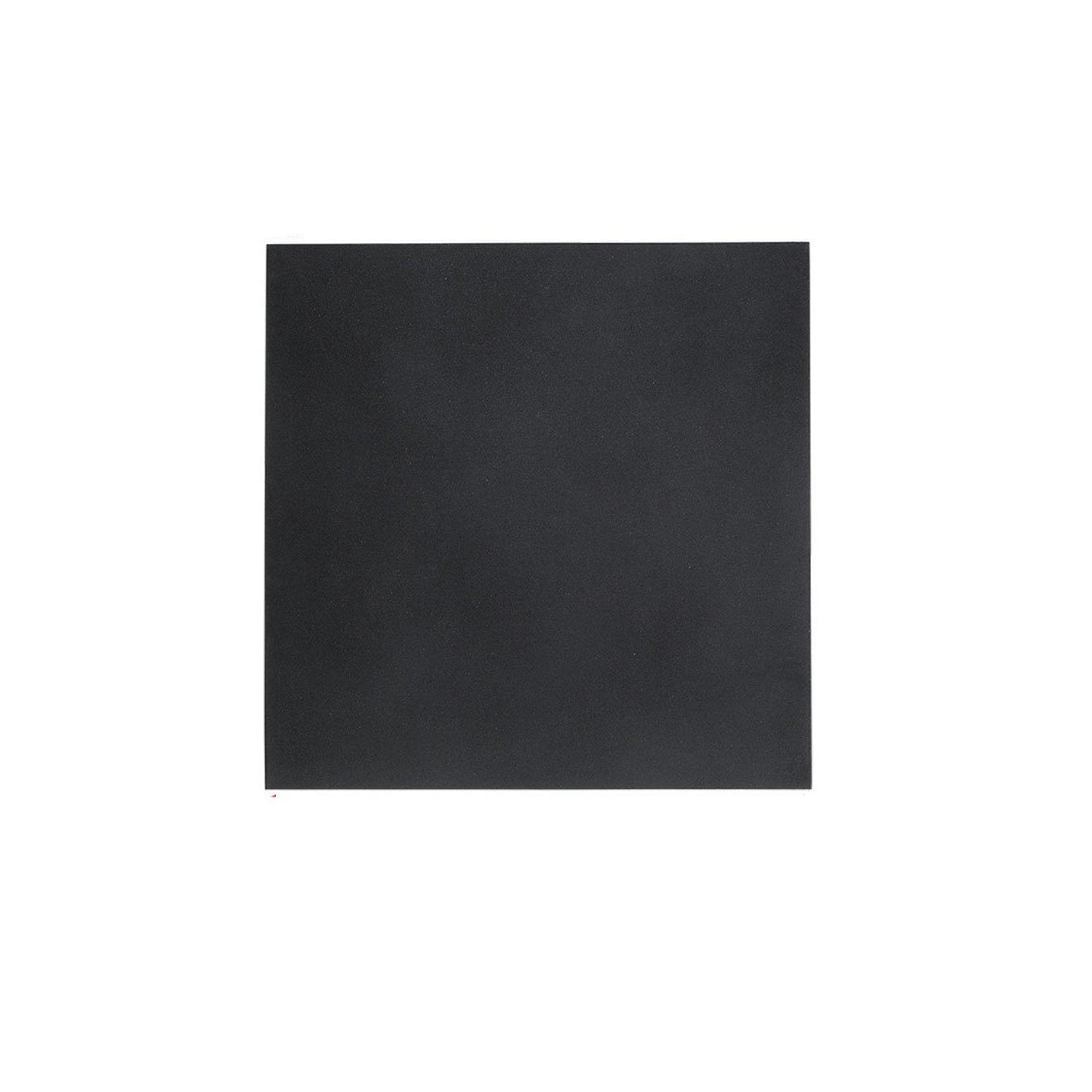 100 cm W x 100 cm D x 0.15 cm H Black Heavy Duty Rubber Mat - image 1