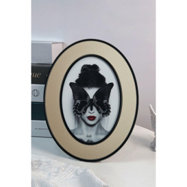 Modern Aluminum Oval Photo Frame 6 Inches