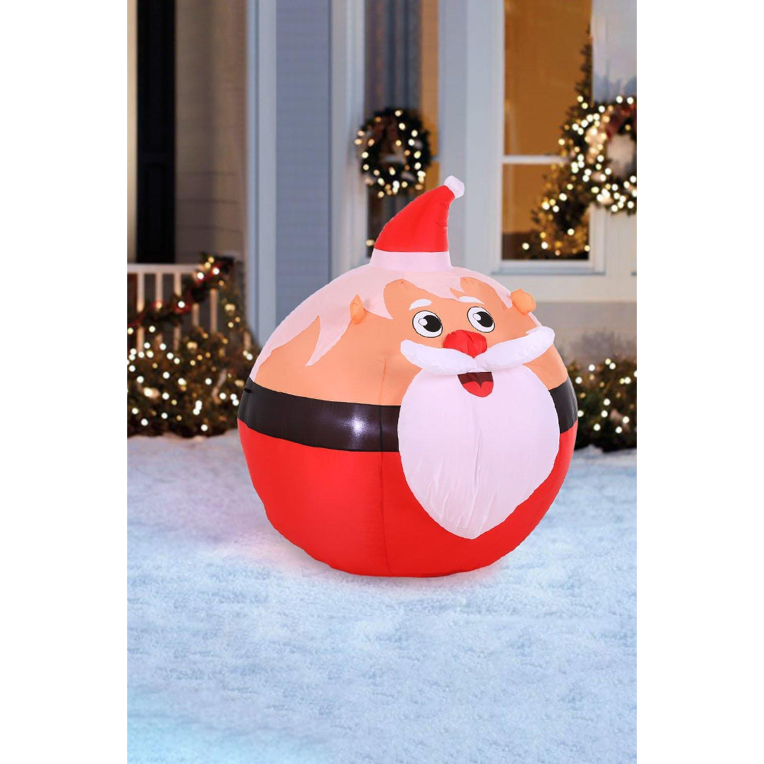 1.2M Christmas Inflatables Lights Santa Claus - image 1