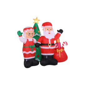 1.95M Christmas Inflatables Lights Santa Claus - thumbnail 2