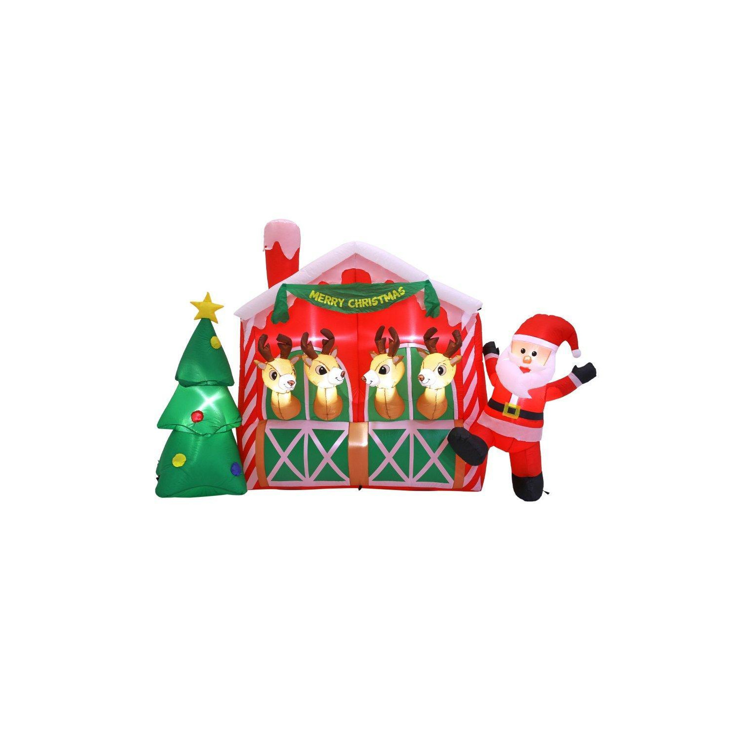 1.9M Christmas Inflatables Lights House - image 1