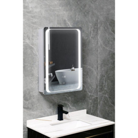 Rectangle Wall Mounted Mirror Cabinet with LED Lighting - thumbnail 2