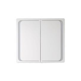Surface Mount Double-Sided Door Mirror Cabinet with LED Lighting - thumbnail 3