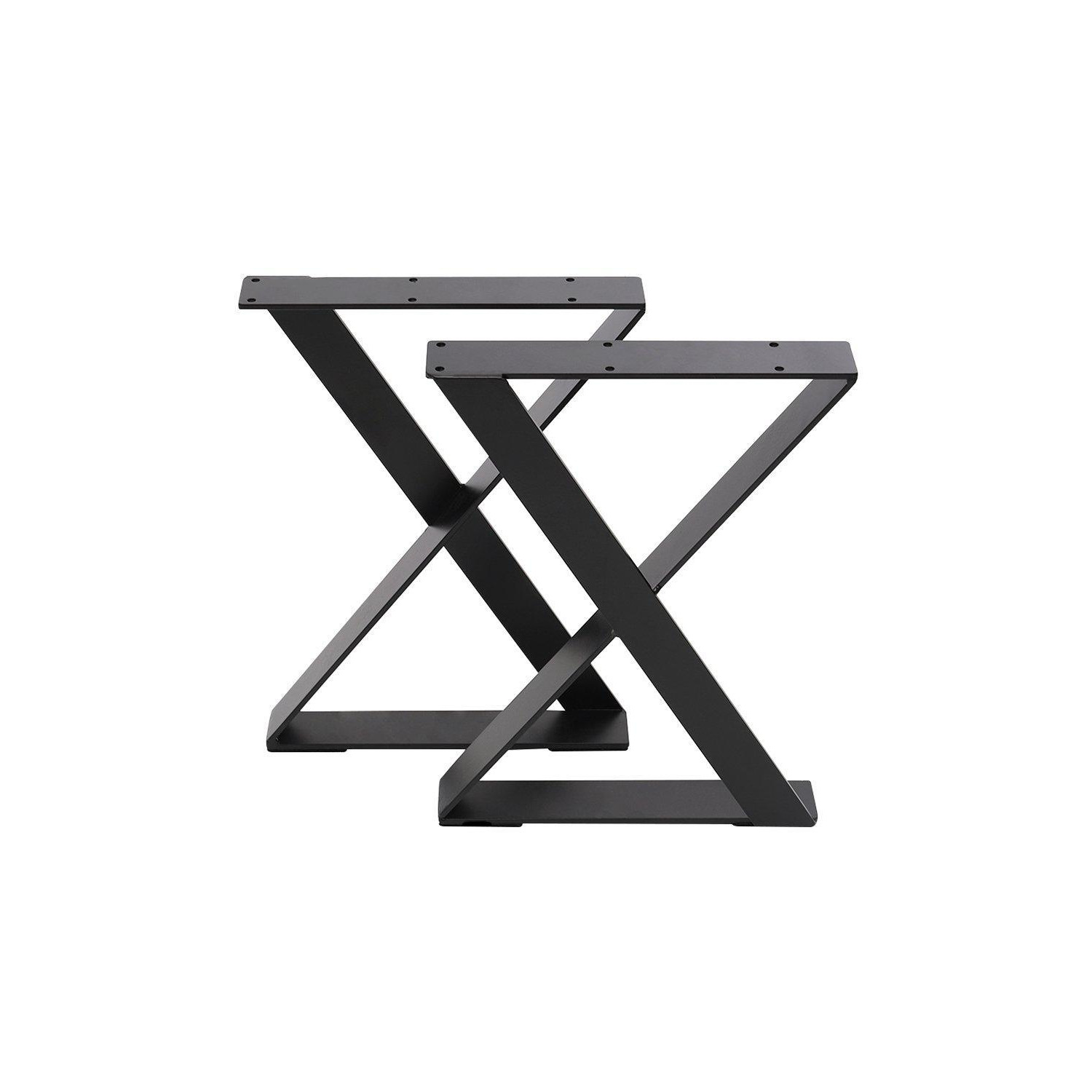 30x5x40cm Industrial Heavy Duty X Shape Iron Table Legs - image 1