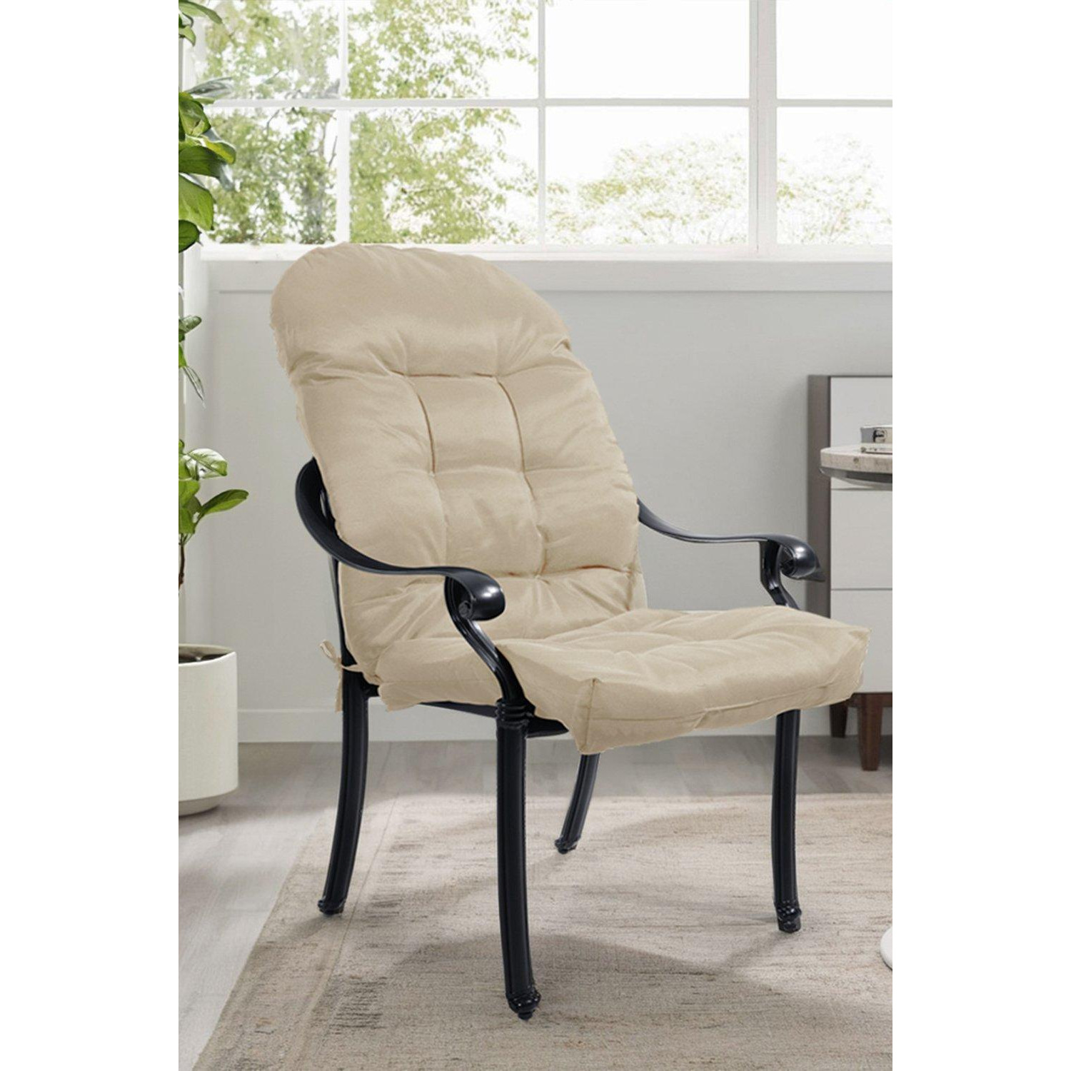 110CM x 48CM Outdoor Waterproof Tufted Swing Seat Cushion - image 1