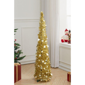 Tinsel Christmas Tree Decoration Collapsible 1.2M Adjustable