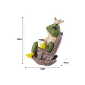 Frog Prince Figurine Resin Tabletop Ornament - thumbnail 2