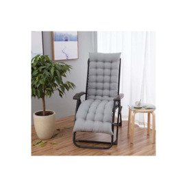 160cm W x 50cm D Grey Garden Lounger Seat Cushion - thumbnail 3