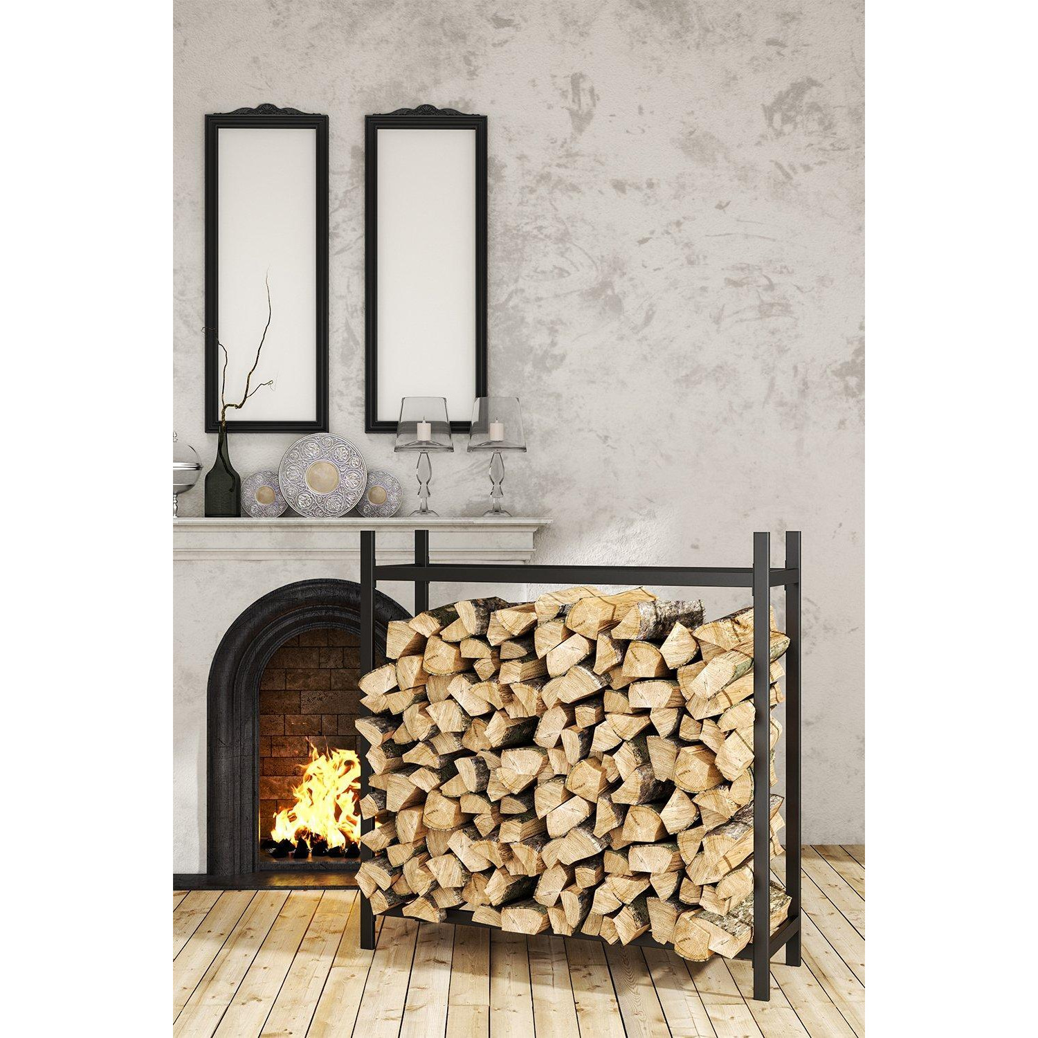 Metal Powder Coated Firewood Logs Holder - image 1
