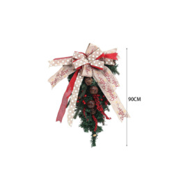 Artificial Christmas String Door Wreath - thumbnail 2