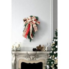 Artificial Christmas String Door Wreath - thumbnail 1