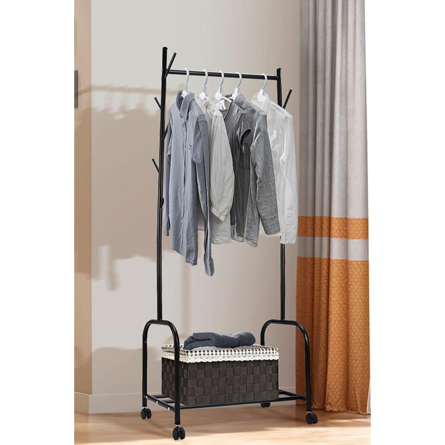 Single Rail Clothes Rail Hanging Display Stand - image 1