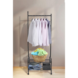 60cm Double Rail Clothes Rail Hanging Display Stand - thumbnail 1