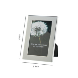 6 x 8 Inch Silver Fashionable Photo Frames with Stand - thumbnail 2